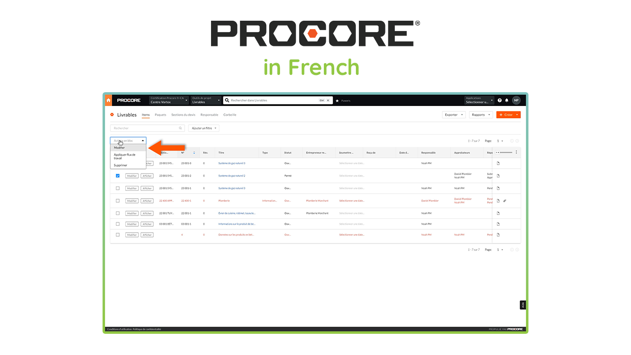 Procore (in French) video case study example